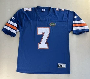 Vintage Starter Florida Gators Jersey Men’s 52 / XL Blue Blank #7 Danny Wuerffel - Picture 1 of 20
