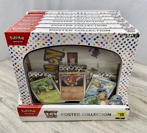 POKÉMON SCARLET & VIOLET 151 POSTER COLLECTION LOT X6 W/ DISPLAY BOX NEW SEALED - Picture 1 of 1