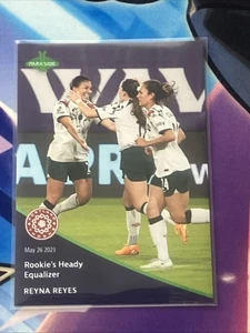 Parkside NWSL 2023 Pronto #50 Reyna Reyes/416 Rookie Heady Ecualizador RC Thorns - Imagen 1 de 2