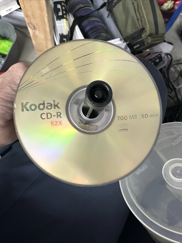 Kodak CD-R 50pk Pack 52x 700mb 80min Recordable Compact Discs New SEALED NOS - Image 1 of 2