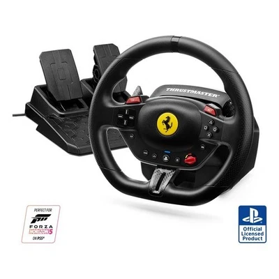 Thrustmaster Volante e pedaliera simulatore guida FERRARI T98 296 GTB Black - Immagine 1 di 4