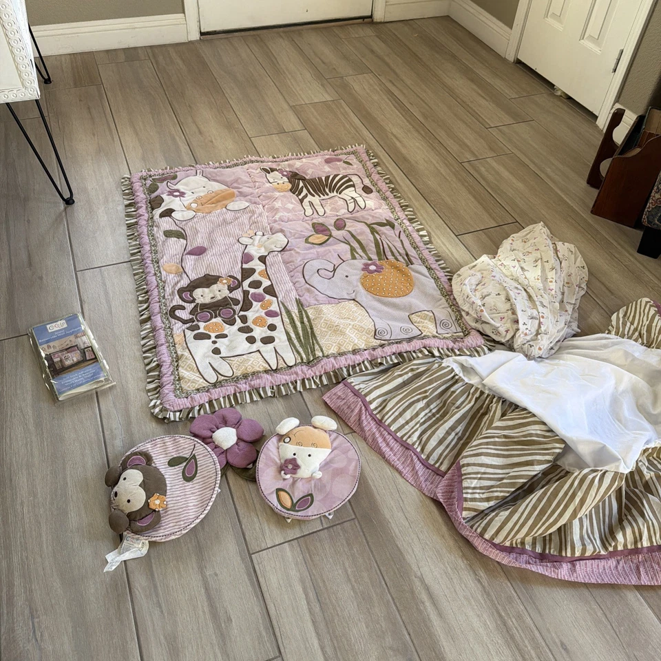 CoCaLo Baby Jacana Crib Set; Unisex 7piece Set - Baby Girls Set - Image 1 of 4