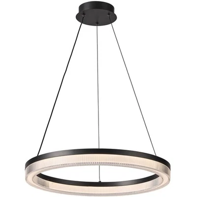 Lámpara de techo colgante negra Artcraft Lighting AC6832BK Ari LED 19,7 pulgadas Foto 1 de 4