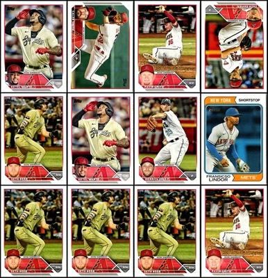 2023 年 Topps 亚利桑那 Diamondbacks (21) 卡套装 - 带回家一些真实的东西... — 第 1/4 张图片