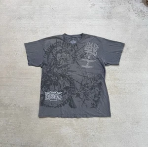 MMA Elite Shirt Mens Large Gray Short Sleeve Chuck Liddell Fighting UFC Y2K - Picture 1 of 11