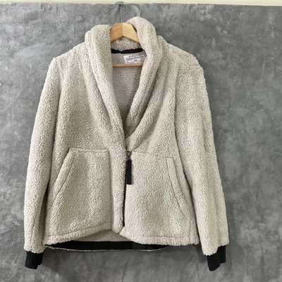 Chaqueta Sherpa REI Cooperativa Mujer Talla Pequeña Cremallera Frontal Chal Cuello Bolsillos Foto 1 de 4
