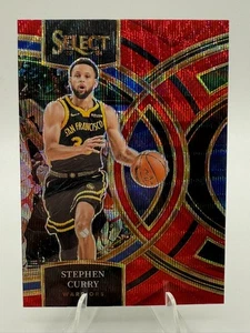 Panini Select 2023-24 - Premier Level Stephen Curry #145 Red Wave Prizm Warriors - Imagen 1 de 2