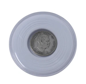 Hawaii 1883 Kalakaua I King of Hawaii Umi Keneta 1 Dime Silver Coin - Picture 1 of 7