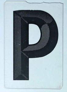 Plastic Plexiglass 10" Tall Marquee Sign Replacement Letter P - Picture 1 of 3