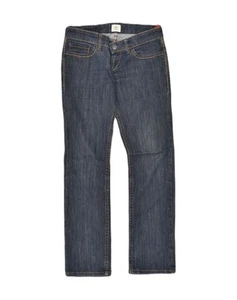 Pantalones de mezclilla rectos para mujer CERRUTI 1881 W31 L31 algodón azul marino AB99 - Imagen 1 de 3