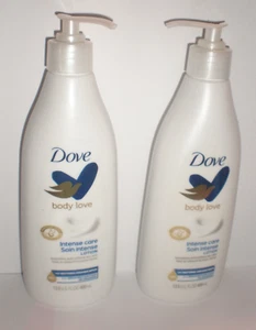 (2) DOVE BODY LOVE INTENSE CARE LOTION W CERAMIDE SERUM 13.5 FL OZ Each Bottle - Picture 1 of 2