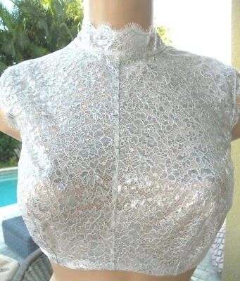 Victorias Segreto Reggiseno 36D Argento Rosa collo Alto Collana Bring Shine - Immagine 1 di 3