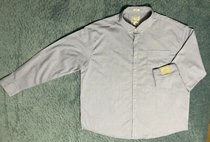 Alexander Julian Colours NWT Work Shirt Sz 3X Blue/W Button-down Collar Stretch - Picture 1 of 12