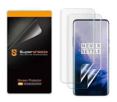 2X Supershieldz Clear Full Cover Screen Protector for OnePlus 7 Pro / 7T Pro - Image 1 of 2