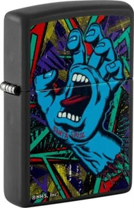 ZIPPO Negro Santa Cruz Artista 60006414 Black Light Encendedor De Gas - Imagen 1 de 4