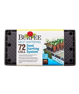 Burpee 10 day Self-Watering Seed Starter Tray System Kit, 72 Cells 1 Single Kit - Picture 1 of 2