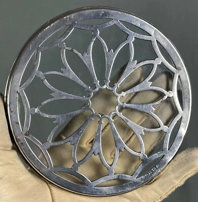 Bebidas antiguas de vidrio plateado Art Nouveau montaña rusa Birmingham 1902 Foto 1 de 3