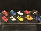 1988 FUNRISE Micro Magnifiers Firetruck Van Jeep Truck Sports Cars Lot Of (10)