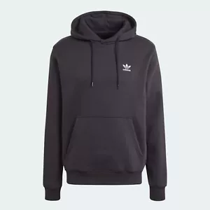 Felpa con cappuccio Adidas Originals Trefoil Essentials nera e grigia - Foto 1 di 22