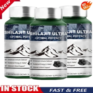 3 PACK Shilajit Ultra OptimalPotency, ShilajitExtract with L-Arginine, Pure M7W3 - Picture 1 of 7
