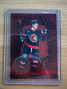 2023-24 Upper Deck Tim Stutzle Seeing Red SR-17 Senators - Picture 1 of 2