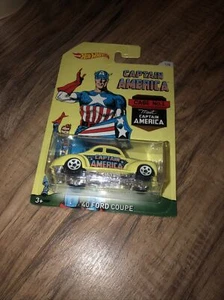 1940 '40 FORD COUPE CAPTAIN AMERICA SERIES 1/8 HOT WHEELS DIECAST 2016 - Picture 1 of 3