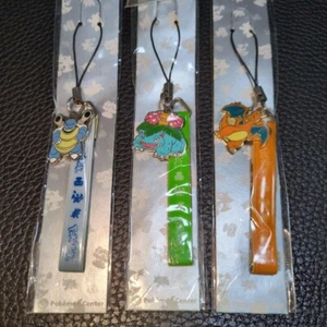 Pokemon Center 2004 Starter Strap Set Charizard Blastoise Venusaur Japan Rare - Picture 1 of 4