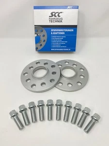20mm 2x10mm SCC Spurverbreiterung für Audi 5x112 57,1 + Radschrauben Spurplatten - Bild 1 von 12