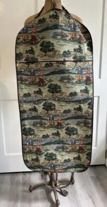 Vintage Halterungen feines Zubehör Gobelin Golf hängender Kleidersack mit Reisetasche - Bild 1 von 9