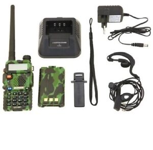 Talkie-walkie Baofeng UV-5R FM Radio VHF/UHF Double Bande Affichage + Casque