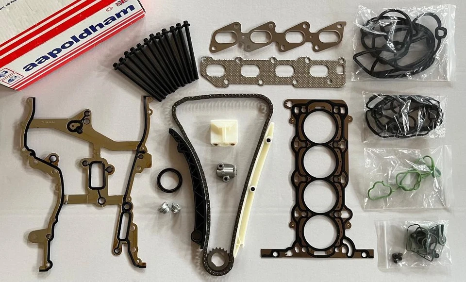 CHEVROLET AVEO 1.2 1.4 2011-2017 TIMING CHAIN KIT + HEAD GASKET SET + BOLTS      - Image 1 of 1