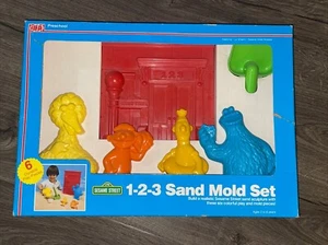 Vintage Ideal Sesamstraße Form Set für Sand Sommer versiegelt 1986 RAR! - Bild 1 von 8