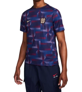 NWT Nike ENGLAND Academy Pro Pre-Match Short Sleeve Top Mens Size L FJ2725-555 - Picture 1 of 8