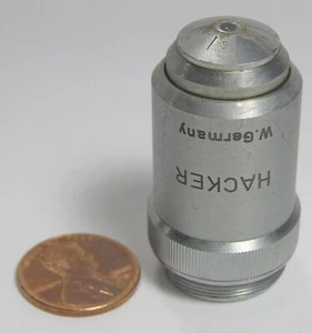 Hacker W.Germany Microscope Objective 45/0,65 - Picture 1 of 3