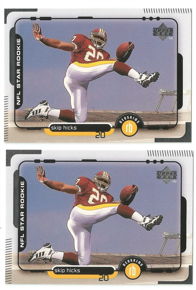 2 1998 Upper Deck #26 Skip Hicks Rookie Cards Redskins - Image 1 of 1