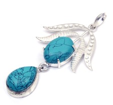 Spiritual Jewelry Santa Rosa Turquoise Handmade Free Jewelry Pendant 2.5'' St287