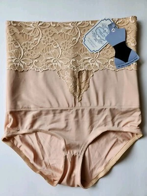 Heavenly Secrets Shapewear Hi Waist Tummy Control Brief Womens Beige 2XL 4668 - Image 1 of 4