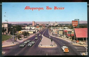 Albuquerque New Mexico nm Straßenansicht von Coronado Autobahn Straßenrand Postkarte - Bild 1 von 2