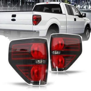 Black For 2009-2014 Ford F-150 F150 Styleside Truck Tail Lights Rear Brake Lamps - Picture 1 of 21