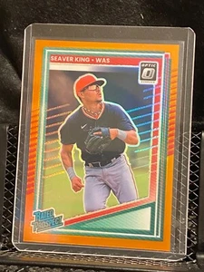 Seaver King 2025 Donruss Optic Rated Prospect Orange 36/199 - Nacionales - Imagen 1 de 2
