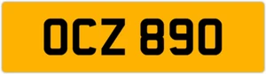 OCZ 890 O 3x3 DATELESS PRIVATE NUMBER PLATE OLLY OWEN OSCAR OLY OL OLIVIA ORLA - Picture 1 of 1