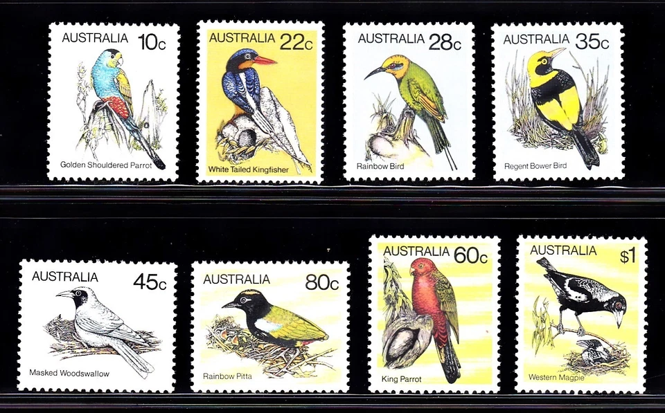 AUSTRALIA #732-739 MNH AUSTRALIAN BIRDS - Image 1 of 1