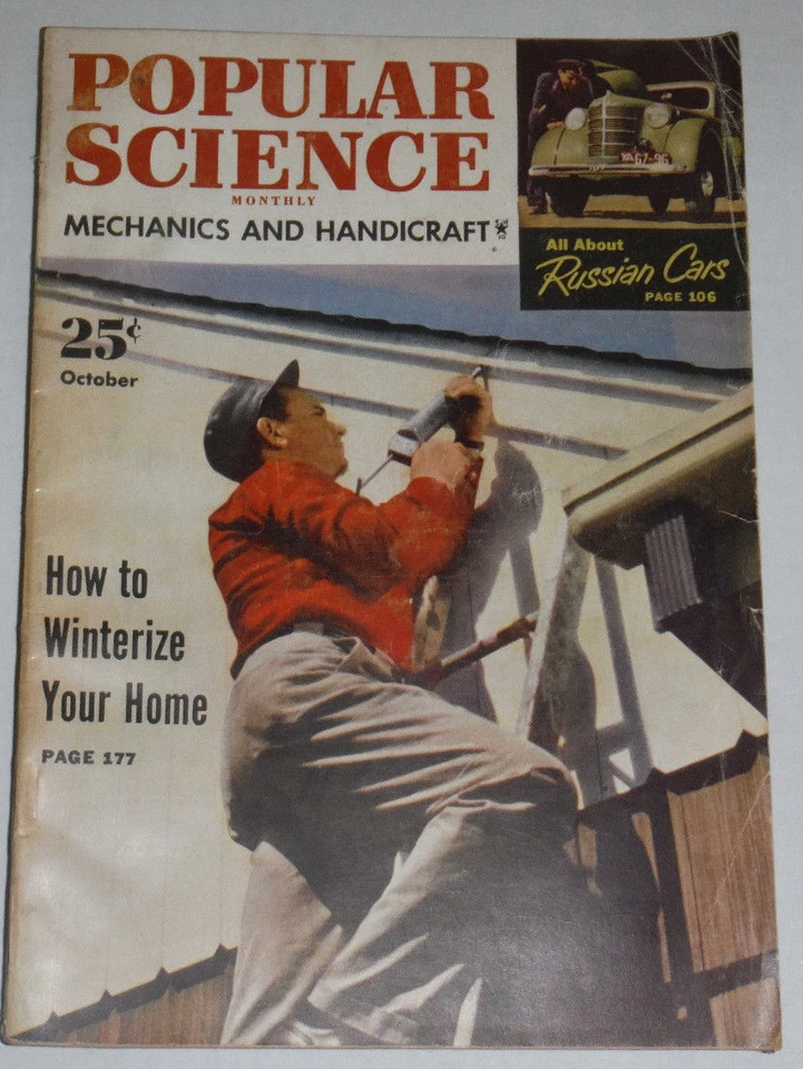 Popular Science Magazine How To Winterize Your Home October 1951 120514R - Image 1 of 1