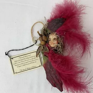 VTG Wood Wairie Folk Art Doll Gentle Whisper Caroline Babbitt Wall Hanging OOAK - Picture 1 of 9
