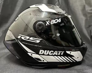 Nolan X804RS Carbon Hot Lap White FREE DUCATI DECALS Motorbike X-Lite Helmet - Picture 1 of 9