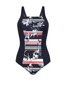 Traje de baño de mastectomía con bolsillos Amoena - Traje de baño con bolsillos para prótesis de mastectomía - Imagen 1 de 4