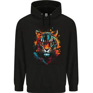 Grafitti Tiger Childrens Kids Hoodie - Picture 1 of 2