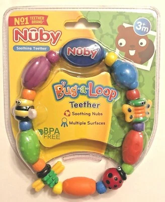 Nuby Bug-a-Loop Teether for Baby Toddler Soothes Gums - Image 1 of 4