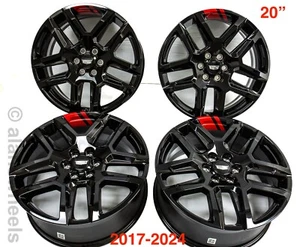 4 Cadillac XT5 XT6 20” Gloss Black Redline Factory OEM Wheels Rims  - Picture 1 of 8