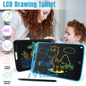 10" Colorful Electronic LCD Writing Drawing Doodle Board w/ Stylus Gift for Kids - Picture 1 of 24